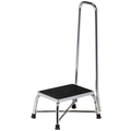 Clinton Chrome Bariatric Step Stool with Handrail T-6150